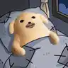 Nudaeng sleeping HODL meme